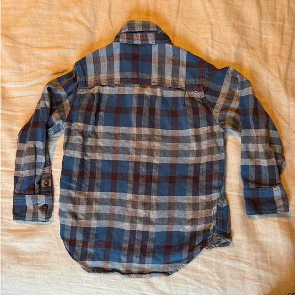 Baby Gap Button Down Flannel Shirt Size 4 - Picture 2 of 5